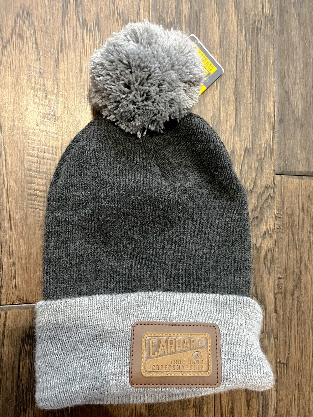 NEW Carhartt Winter Toque / Beanie with Pom pom - Grey work wear